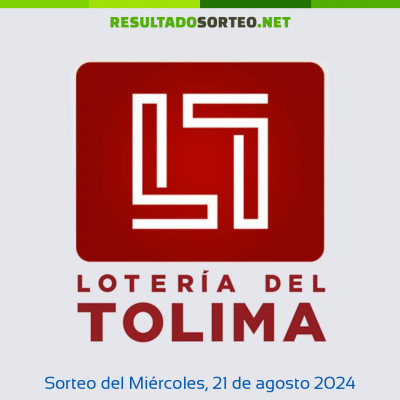 Loteria del Tolima del 21 de agosto de 2024