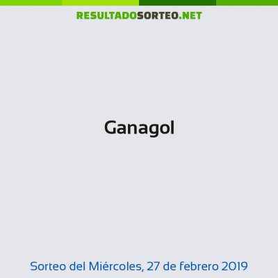 Ganagol del 27 de febrero de 2019